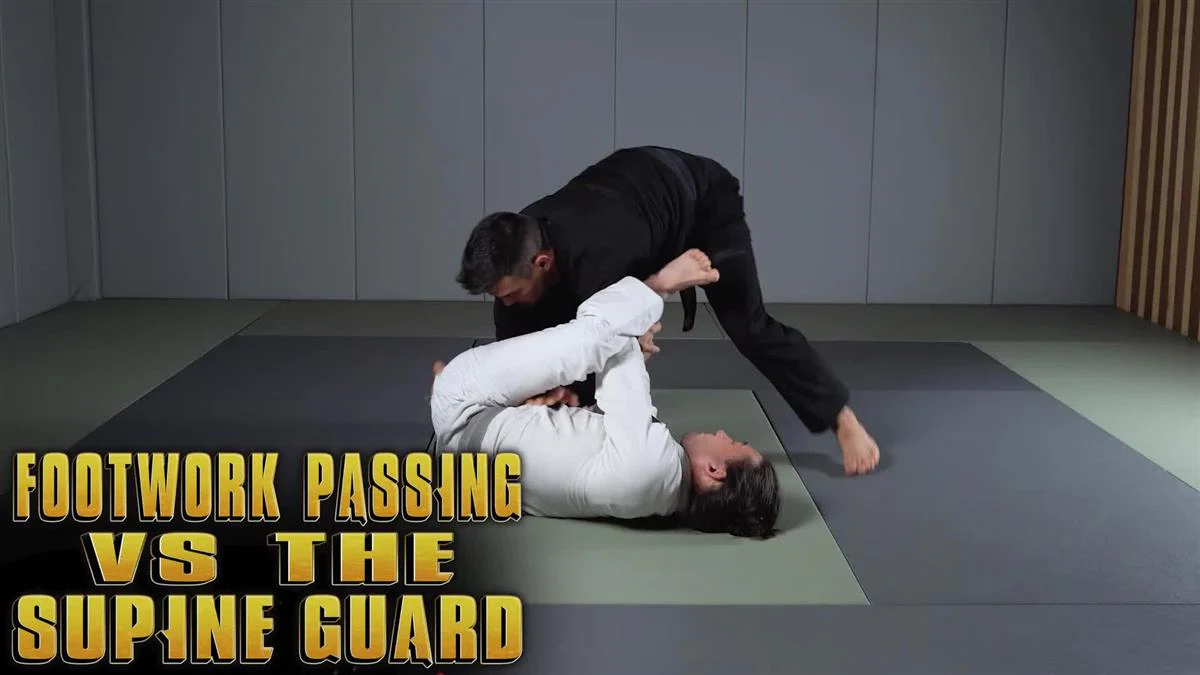 Footwork Passing vs The Supine Guard by Isaac Doederlein - Image 3