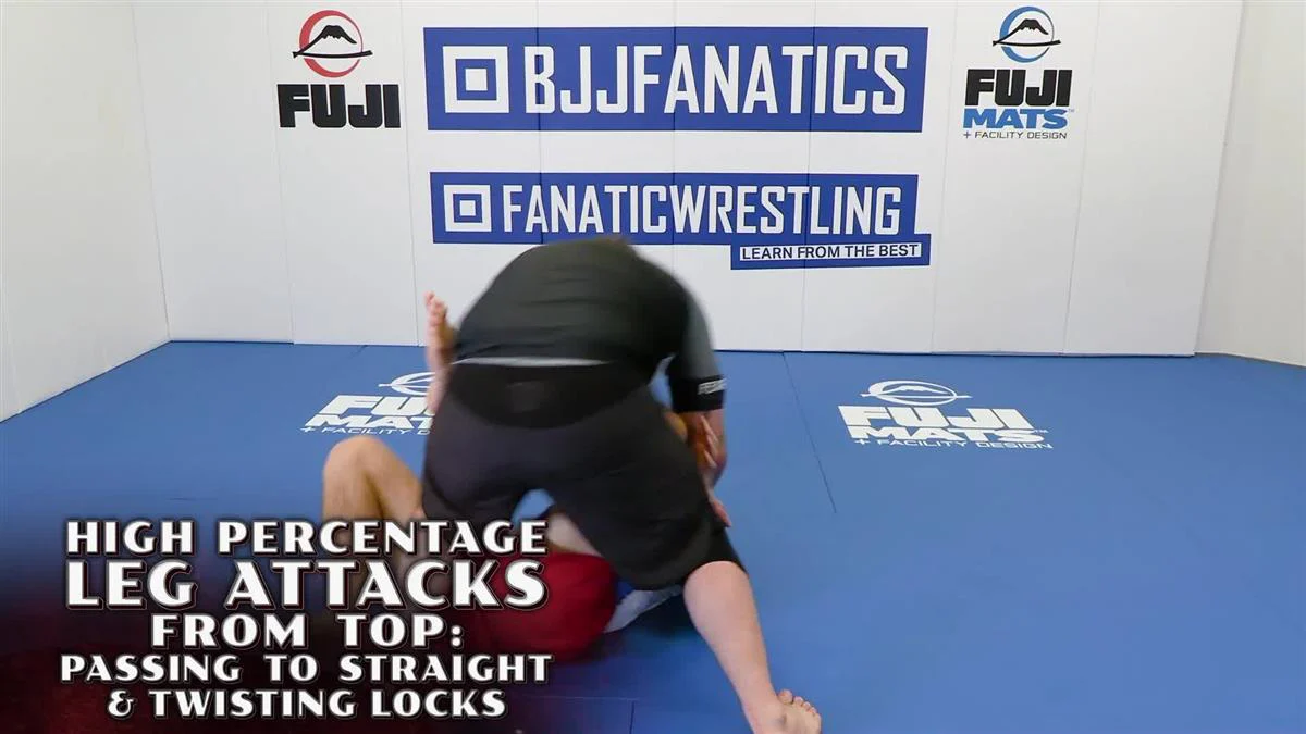High Percentage Leg Attacks From Top: Passing To Straight & Twisting Locks by Joe Baize - Image 3
