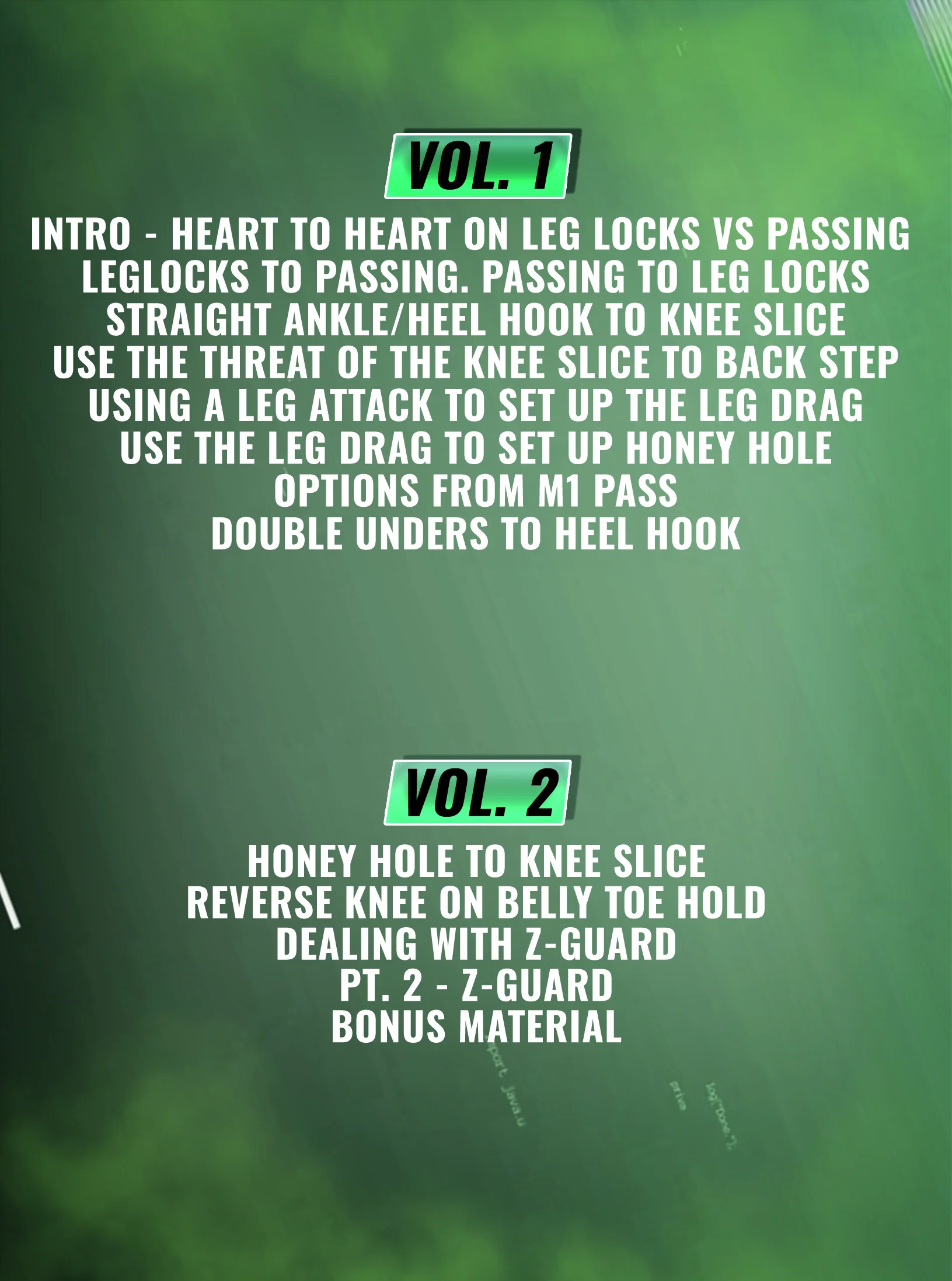 Leglocks To Passing, Passing To Leglocks by Zach Maslany - Image 2